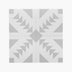 Pattern Tile 200x200 Matt Grey 211615 Encaustic Look Rectified