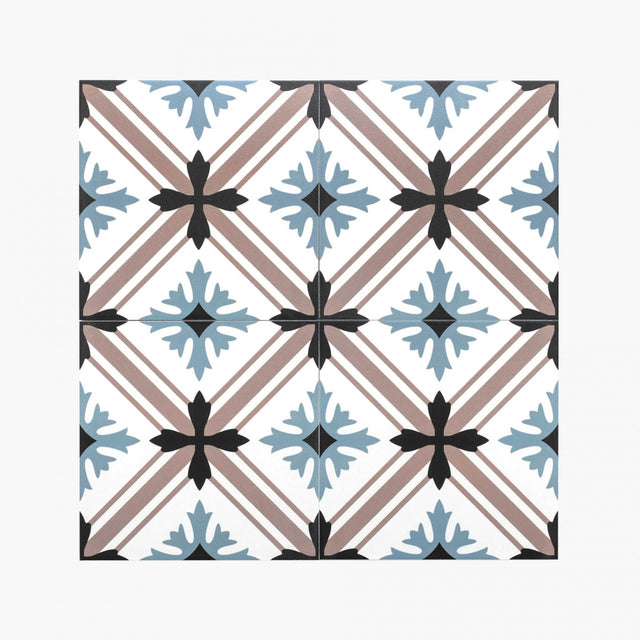Pattern Tile Flower Sea Series 211102 200x200 Matt Encaustic Look Tiles Tilemall   