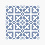 Pattern Tile 200x200 Matt Baby Blue Encaustic Look Rectified