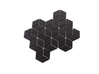Porcelain Mosaic Diamond 83x48mm Matt Black Sample