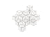 Porcelain Mosaic Diamond 83x48mm Matt White Sample