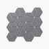 Porcelain Mosaic Diamond 83x48mm Gloss Grey