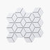 Porcelain Mosaic Diamond 83x48mm Gloss White