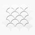 Porcelain Mosaic FanShape 75mm Matt White Sample