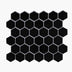 Porcelain Mosaic Hexagon 51x59mm Gloss Black