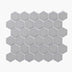 Porcelain Mosaic Hexagon 51x59mm Gloss Grey