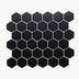 Porcelain Mosaic Hexagon 51x59mm Matt Black Sample