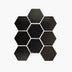 Porcelain Mosaic Hexagon 95x110mm Matt Black Sample