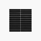 Porcelain Mosaic Kit Kat 22x145mm Gloss Black Sample