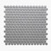 Porcelain Mosaic PennyRound D20mm Matt Grey Sample