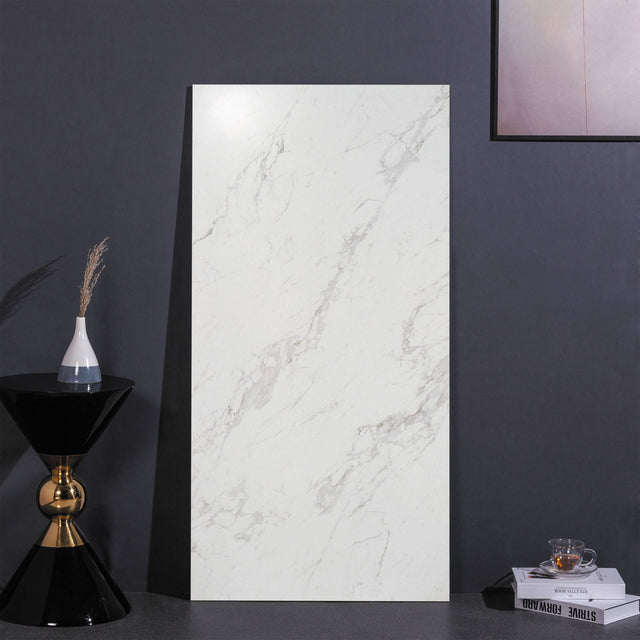 Marble Snow White 1500x750 Honed Marble Look Tiles Dongpeng   