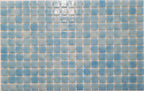 Ezarri Basic Range Mosaic Square 25x25mm Glass Gloss Baby Blue Sample