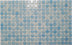 Ezarri Basic Range Mosaic Square 25x25mm Glass Gloss Baby Blue Sample