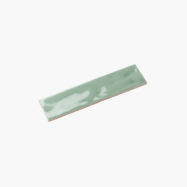 TM Wave Mould Tile 75x300 Gloss Green Subway Tilemall   